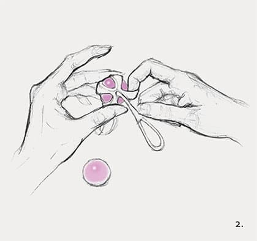 Gvibe Geisha Balls 2 - Шарики для тренировки интимных мышц, 3 см