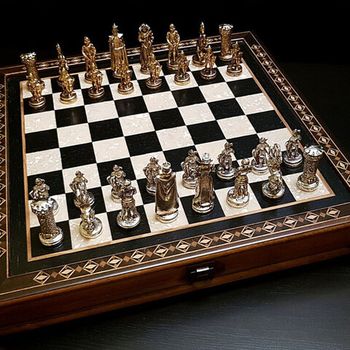 Шахматы подарочные Helena Wood Art "Эпоха империй" венге антик (2616- BA)