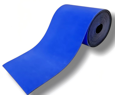 Разбег для двойного минитрампа и опорного прыжка 25х1х25мм. - голубой