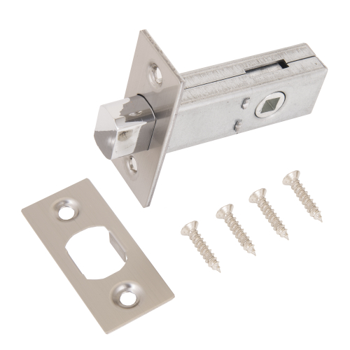 Задвижка АЛЛЮР АРТ LВ45-6 SN матов. никель 6мм торц.планка 25мм б/ручек / 11232