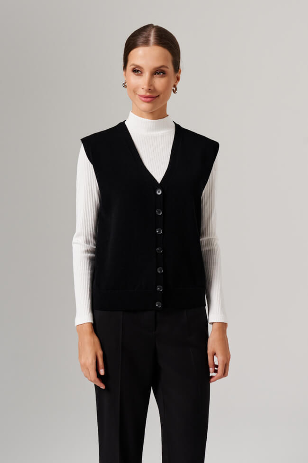 1912 Жилет женский (черный)