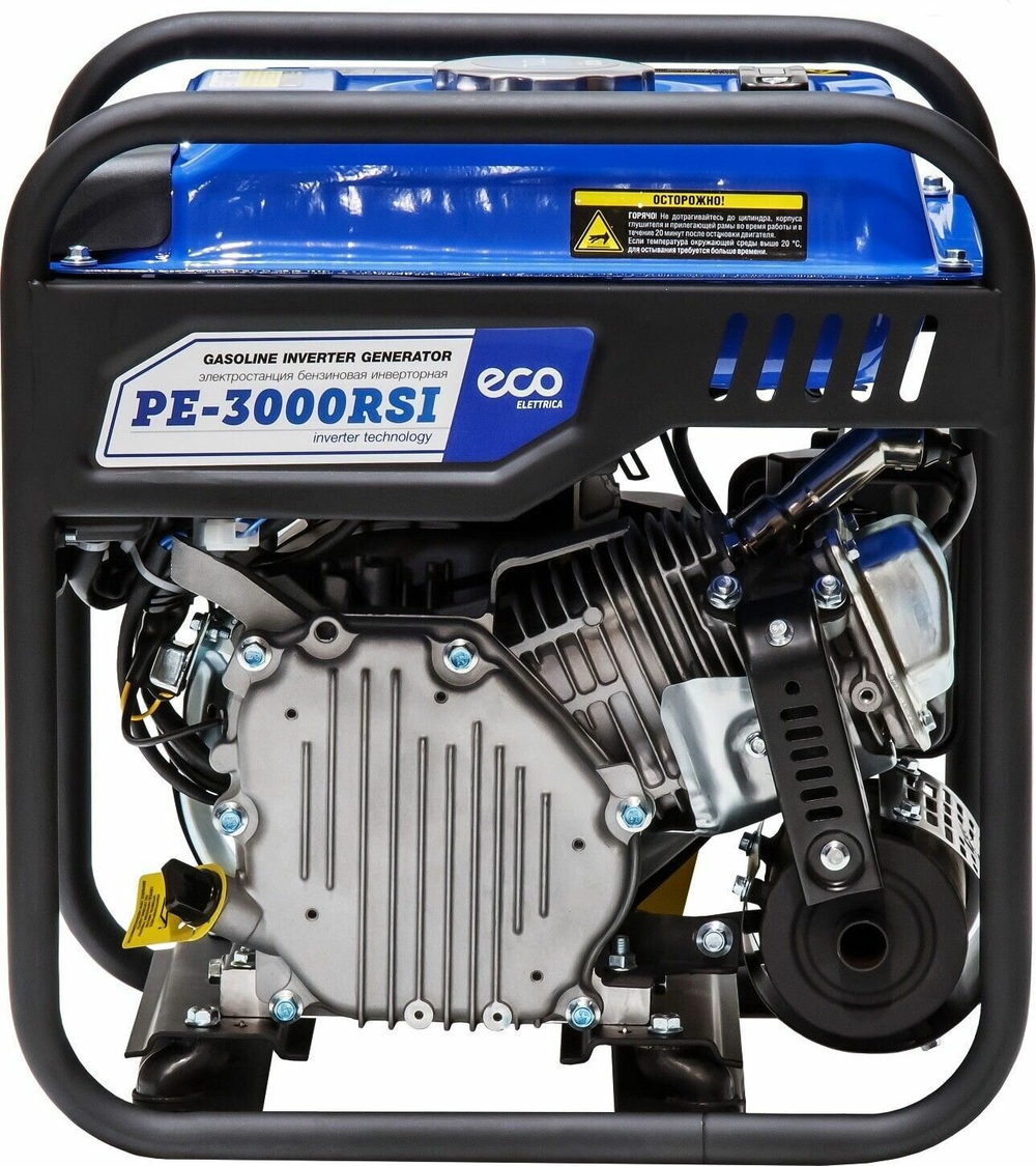 Генератор бензиновый инверторный ECO PE-3000RSI max мощность 3.0 кВт,220 В,7 л,28 кг (EC-1561-7)
