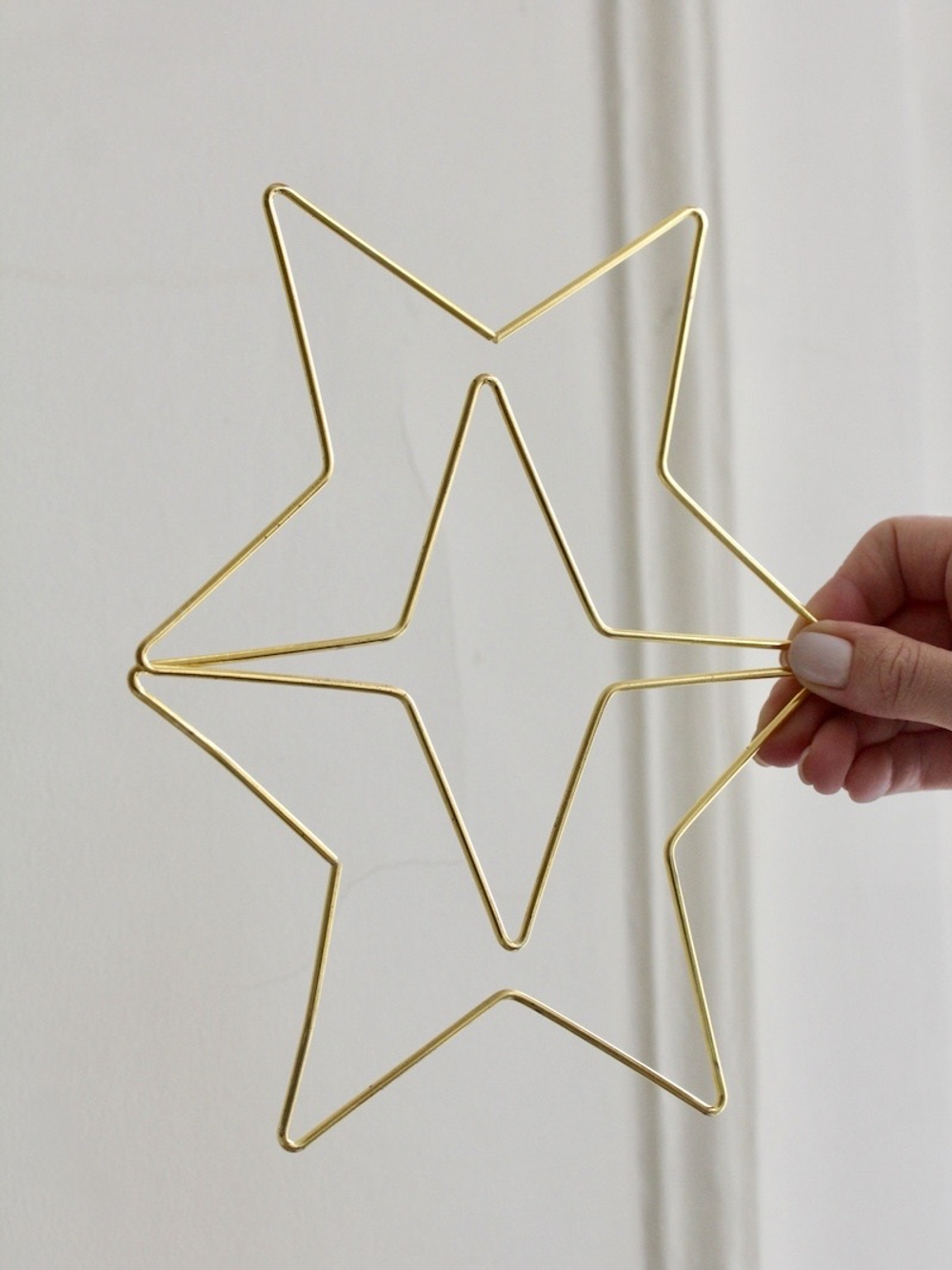 Набор основ для макраме или ловьцов снов "Звезда 20 см", 10 шт.