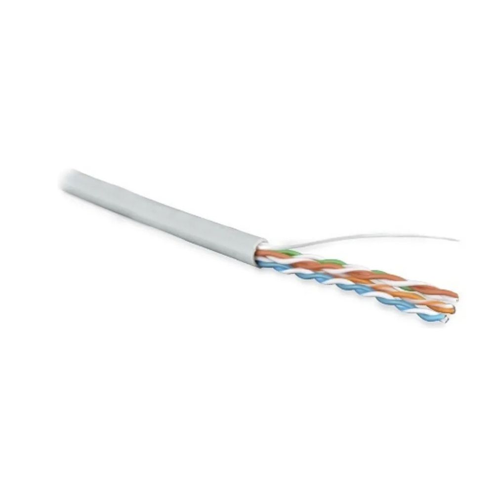 UUTP4-C5E-S24-IN-PVC-GY-305 U/UTP кат.5е, 4 пары, 0,51 PVC нг(А)-LS кабель витая пара Hyperline