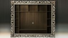 Модуль для книг и TV 1834 х1534 (Патина)