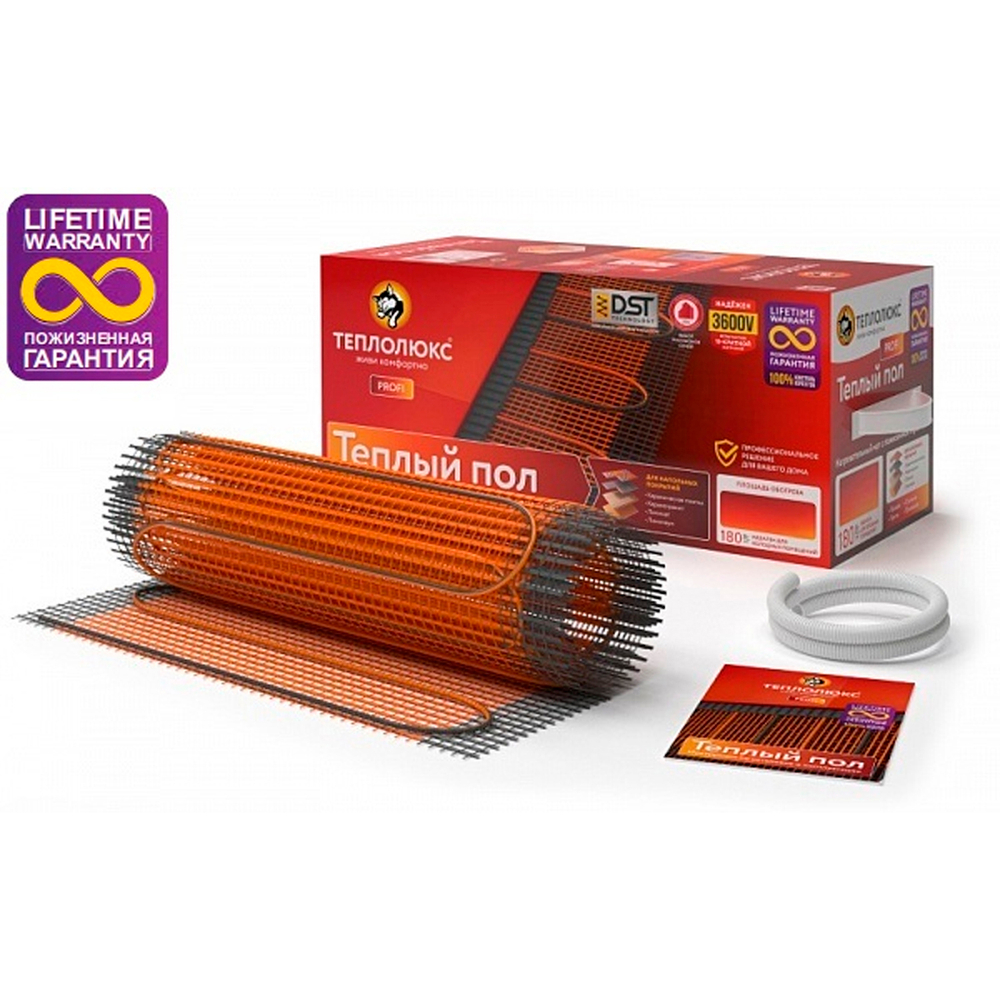 Мат нагревательный ТЕПЛОЛЮКС PROFIMAT 450 Вт/2,5 кв.м