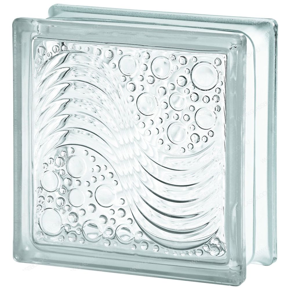 Стеклоблок Vitrablok Морской 19x19x8 - Бесцветный