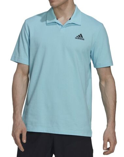 Мужское теннисное поло Adidas Club House 3-Bar Tennis Polo Shirt - bliss blue