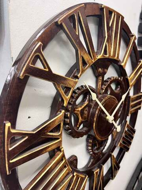 Настенные часы-скелетон Castita CL-51-Skeleton-Wood