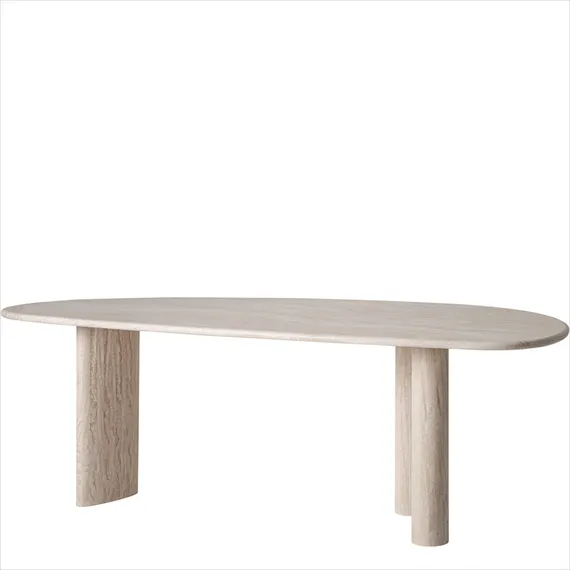 Обеденный стол Thiennes из травертина, 234х105 см