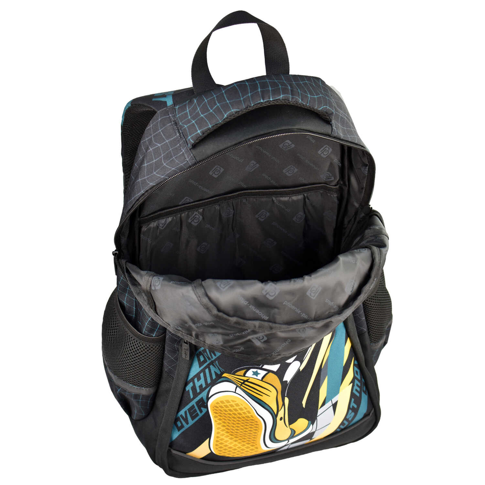 Рюкзак школьный, Феникс+, 29х43х14,5 см, полиэстер, сублимационная печать, 1 отделение (-я)