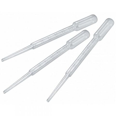 Пипетка Пастеровская 3 мл, длина 154 мм, стерильная с градуировкой в индивидуальной упаковке