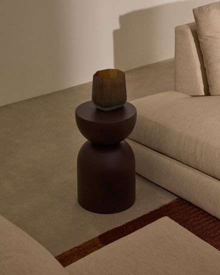 Приставной столик Rachell металл, фиолетовый Ø30,5 см