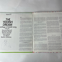 Винтажная виниловая пластинка LP The Yiddish Dream, Еврейские Песни (США 1975)