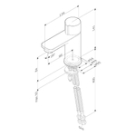 Смеситель для раковины нажимной TouchReel AM.PM X-Joy F85A02522 Черный