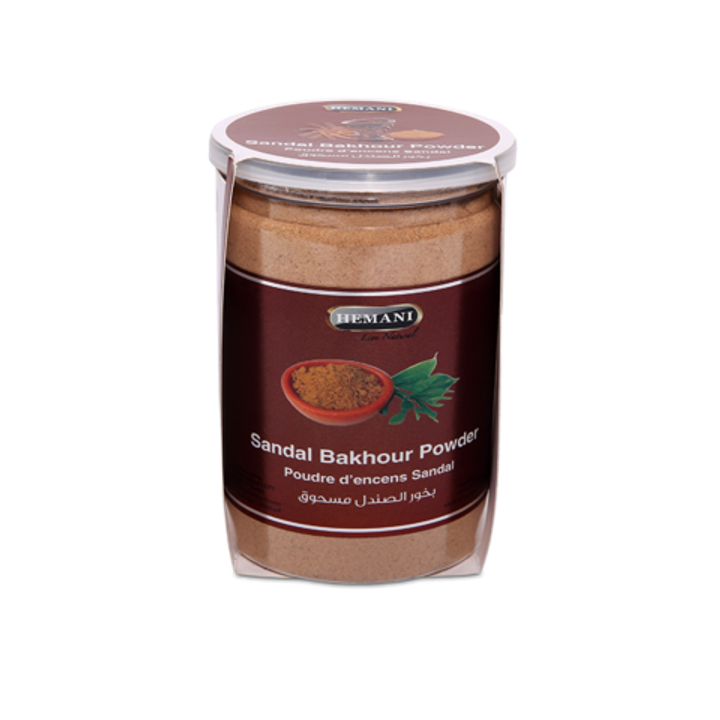 Порошок Сандала Hemani Sandal Bakhour (Бахур) Powder для ароматерапии и косметических процедур в баночке 200 г