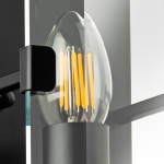 713617 Бра NOVARA 1x40W E14 ЧЕРНЫЙ МАТОВЫЙ