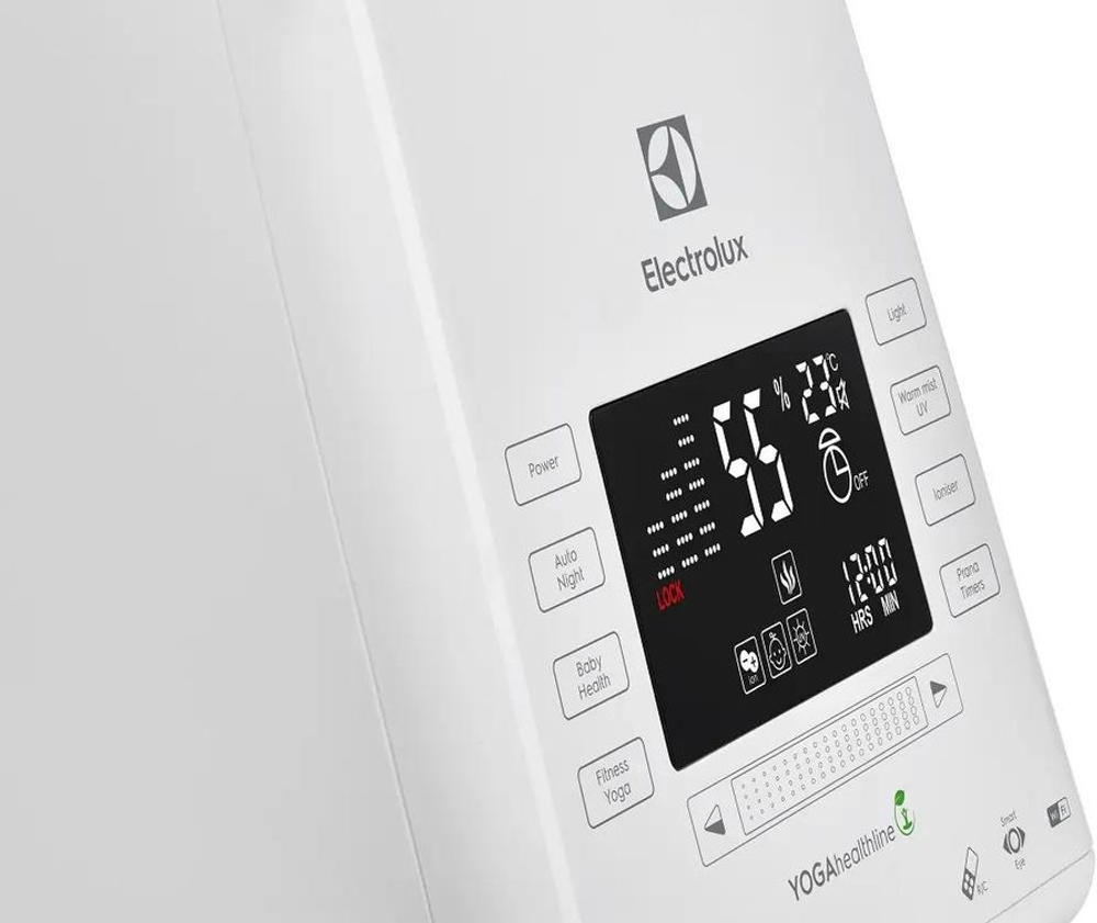 Увлажнитель воздуха ультразвуковой Electrolux EHU 3815D,  6.3л,  белый/серебристый