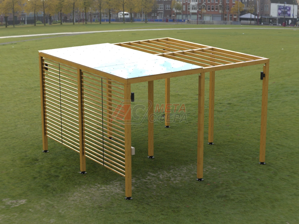 Пергола Тория со светильниками (4шт)