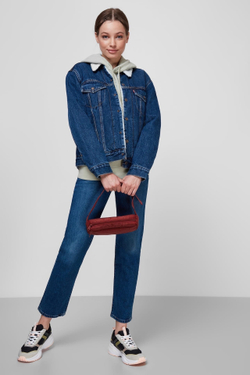 Куртка джинсовая утепленная женская LEVI'S EX-BF SHERPA TRUCKER