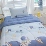 Комплект постельного белья Сатин с Одеялом Young 100% хлопок на резинке OBKR030