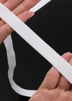 Резинка бретелечная белая глянцевая ширина 15 мм