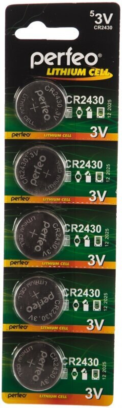 Батарейка Perfeo CR 2430 BL (Цена за 5шт)