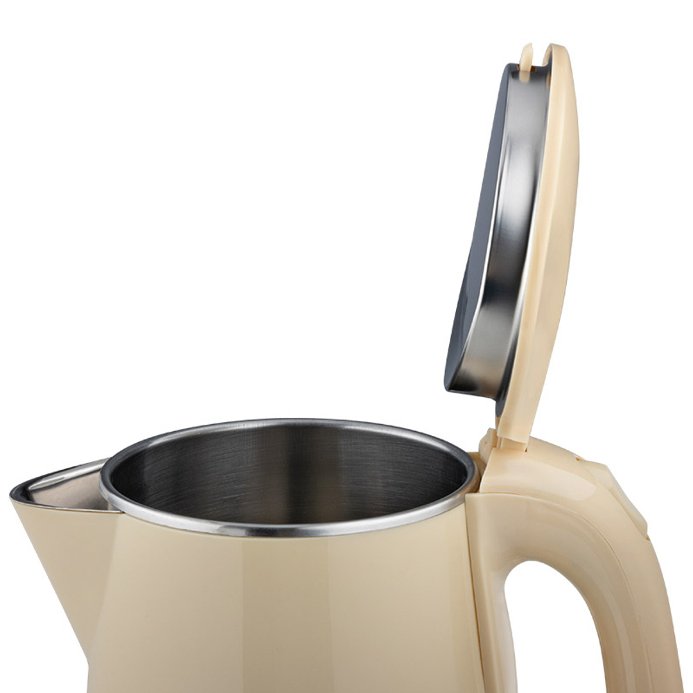 Чайник электрический 2,3л Homestar HS-1055, стальной, бежевый