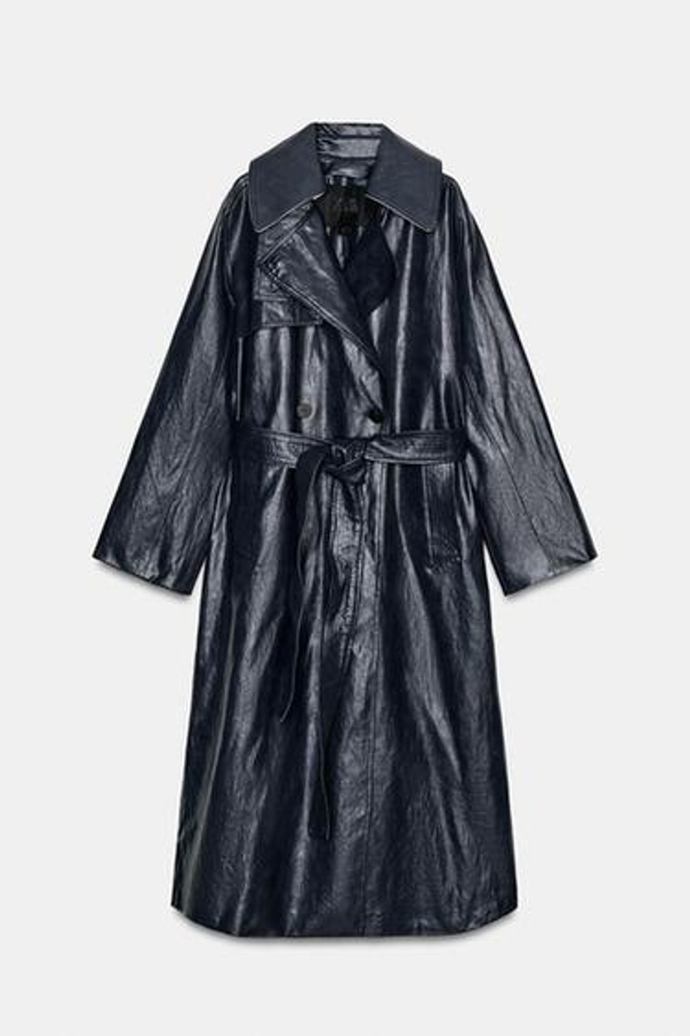 ZW COLLECTION ИСКУССТВЕННАЯ КОЖА ОVERSIZE ТРЕНЧКОТ - ZARA