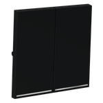 Клавиши для выключателя/переключателя двухклавишного с подсветкой, S70 (графит)