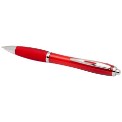 Шариковая ручка Nash из пластмассы, переработанной по стандарту RCS, с цветными корпусом и рукояткой (черные чернила)