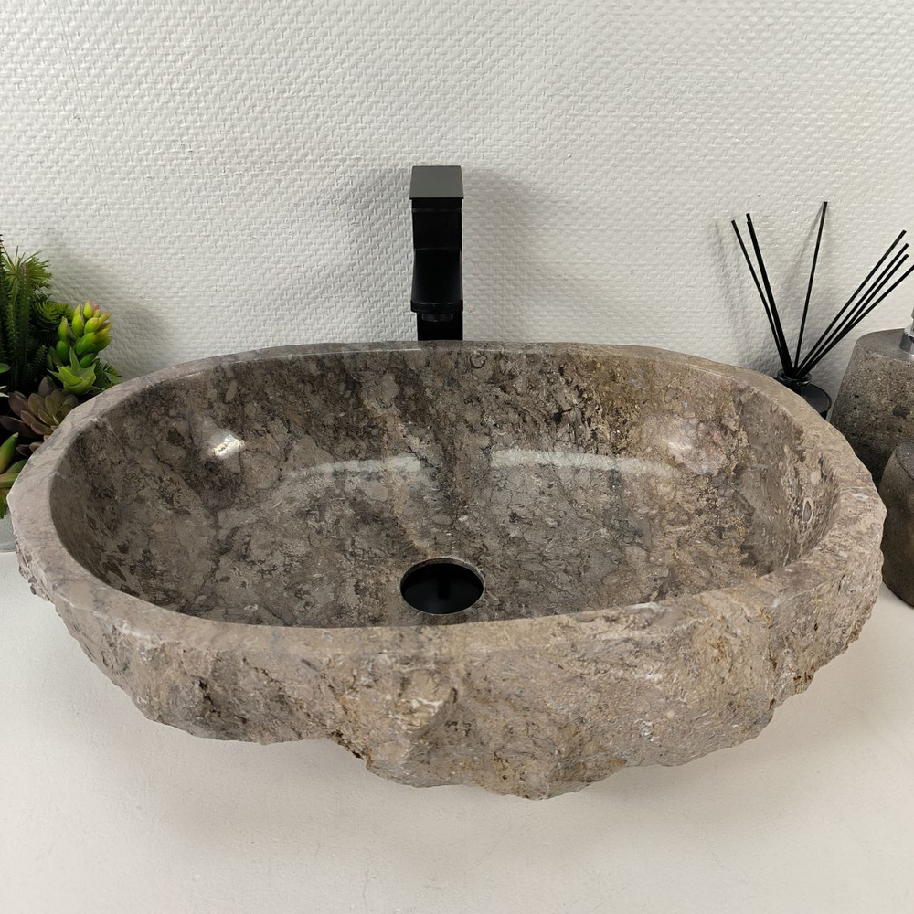 Раковина из мрамора Erozy Grey EM-65517 60*52*15 0888