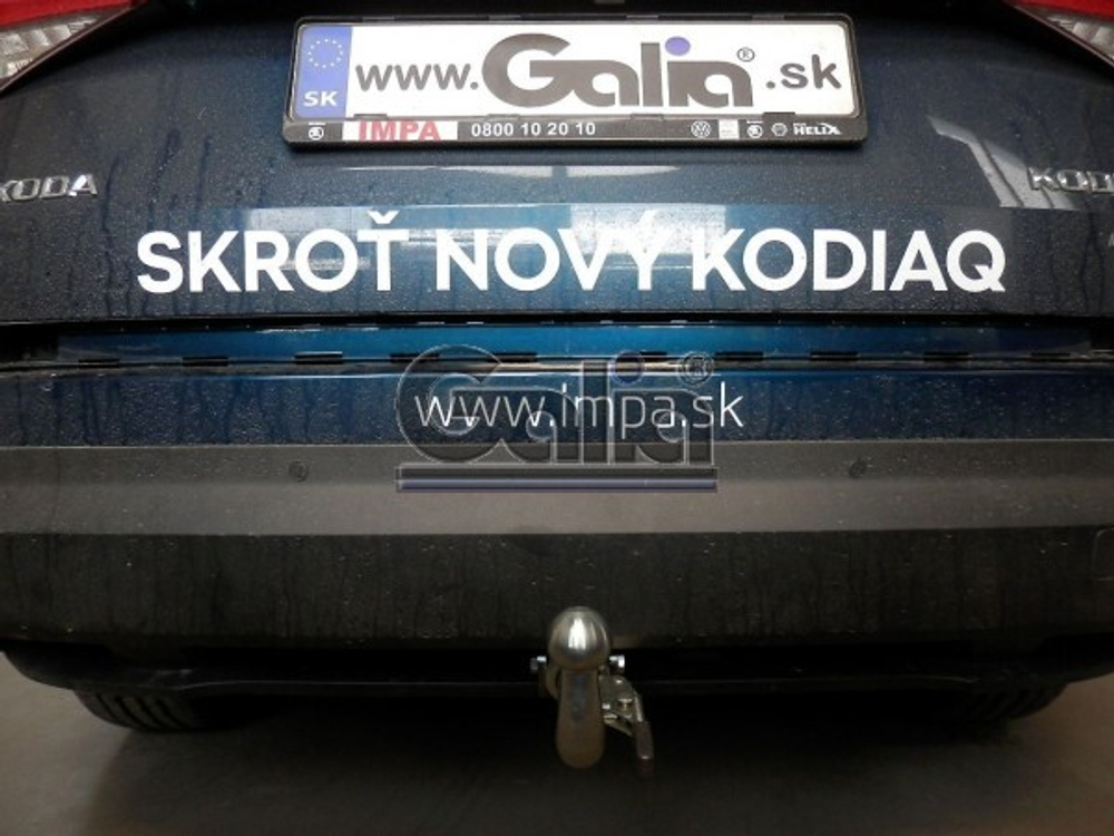 Фаркоп оцинкованный Galia S120A для Skoda Kodiaq 2WD, 4WD 2017-(паспорт и сертификат в комплекте)(без электрики)