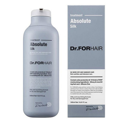 Маска-кондиционер для гладкости волос Dr.FOR HAIR Absolute Silk Treatment 500 мл