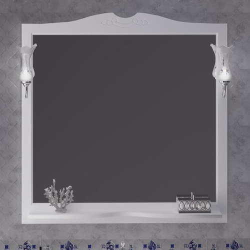 Зеркало Opadiris Валери 105 см 00-00007037 матовый белый