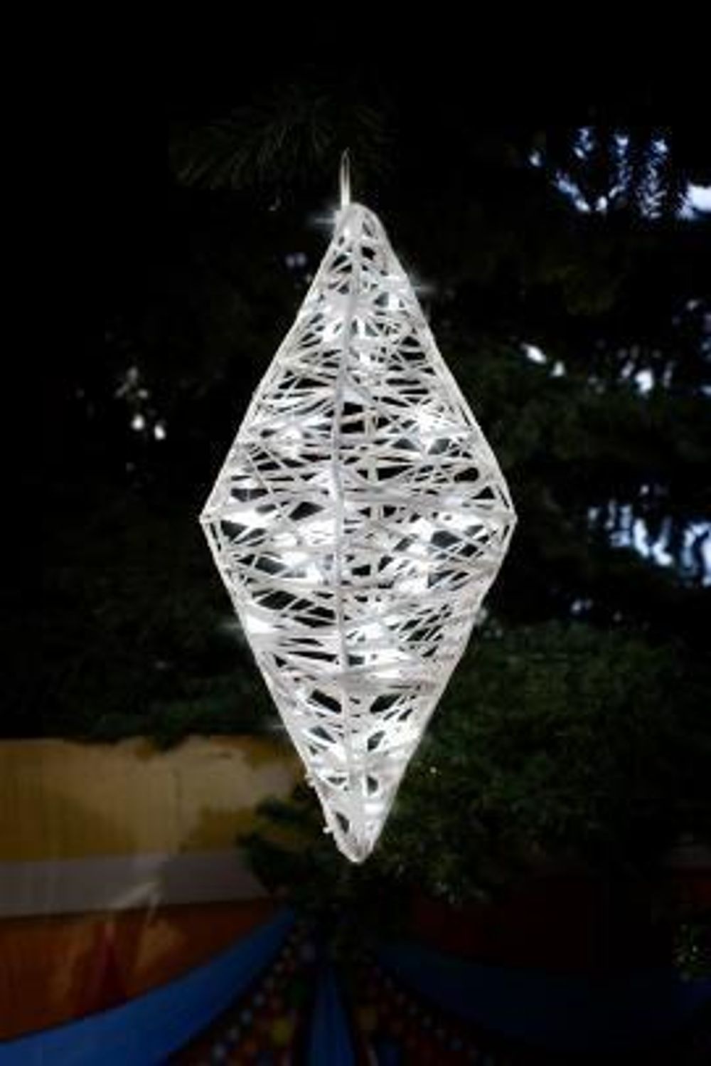 светодиодная игрушка на елку «Кристалл»