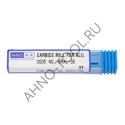 Фреза твердосплавная   2мм (L=50, l=6, хв=4) Z3 45° по алюминию и цвет.металлам BRAL-3E-D2.0 AHNO