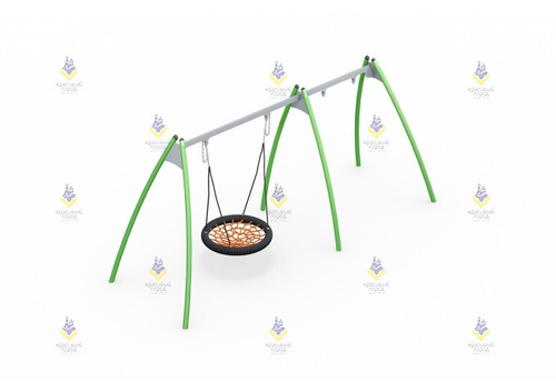 Качели металлические тип-1 «Гнездо и место для 1 подвеса»