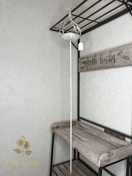 Декор для сада "Флёр де лиз" кормушка для птиц 19x14xH23см + 100см штекер