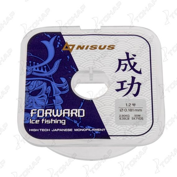 Леска FORWARD ICE FISHING 0,181mm/50m Nylon Transparent (N-FIF-0.181-50) Nisus