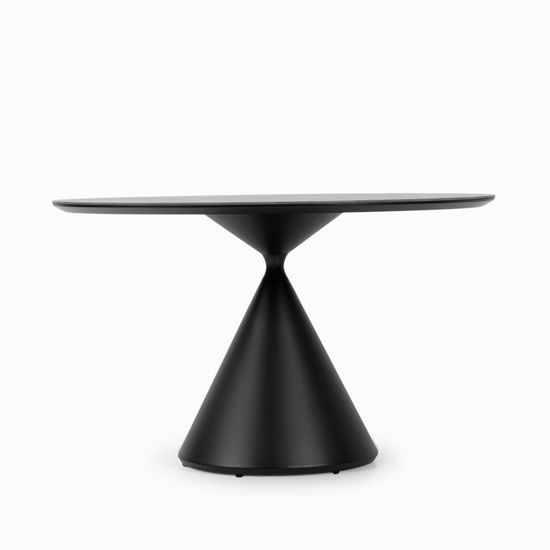 Обеденный стол Cardiff Sole диаметр 120 черный матовый