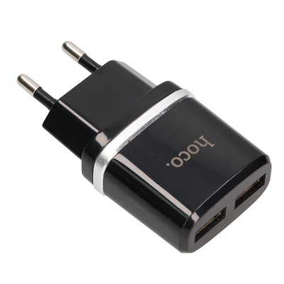 Сетевое зарядное устройство Hoco (C12Q) Quick Charger 3.0 USB 18W (черный)