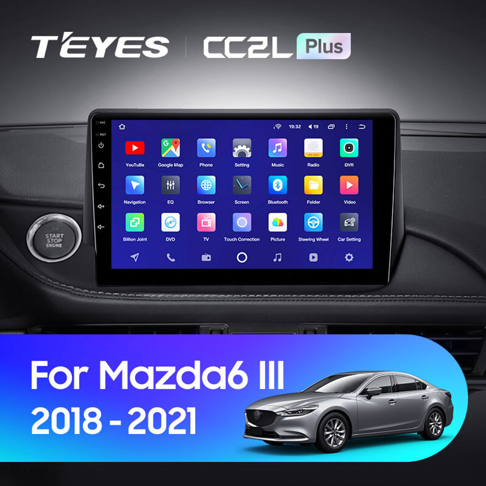 Teyes CC2L Plus 9" для Mazda 6 III 2018-2021