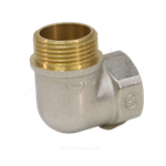 Угольник латунь никель Ду 20 (3/4") ВР/НР 9002 ГОСТ 32585-2013 Aquasfera 9002-02