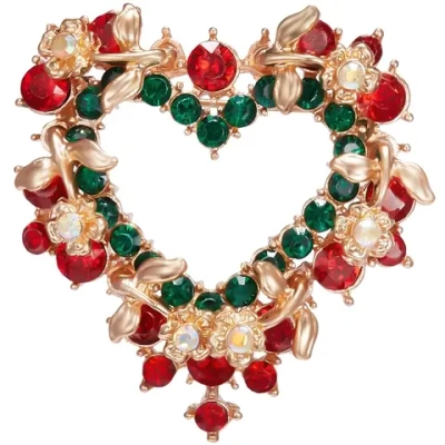 Брошь «Gold Podarok - Огненное Сердце»