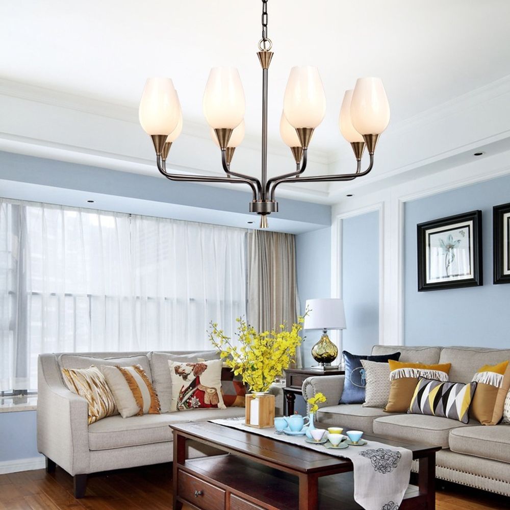 Подвесная Люстра Viola Milk 6 By Imperiumloft