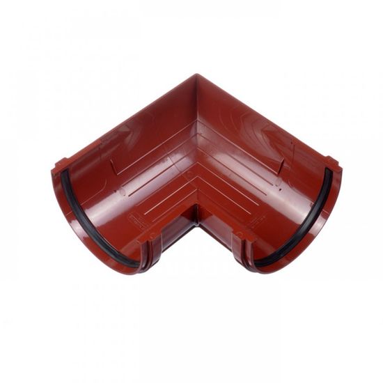 Угол наружный для желоба ПВХ водосток ГРАНАТ