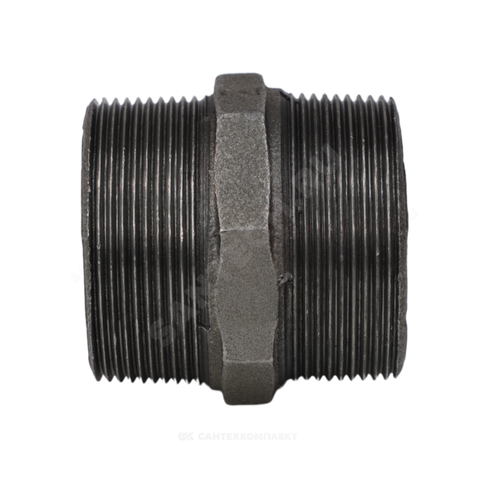 Ниппель прямой чугун Ду 40 (1 1/2") НР Fittex PLUS