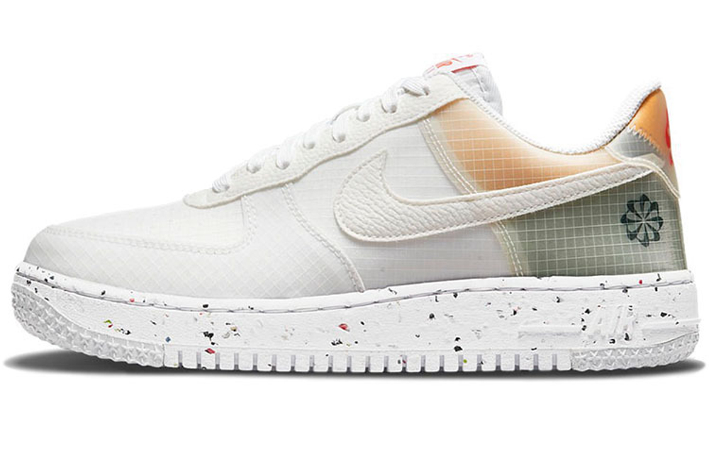Nike Air Force 1 Crater White Orange Hyper Sneakers