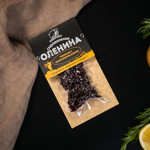 Оленина сыровяленая Premium с можжевельником